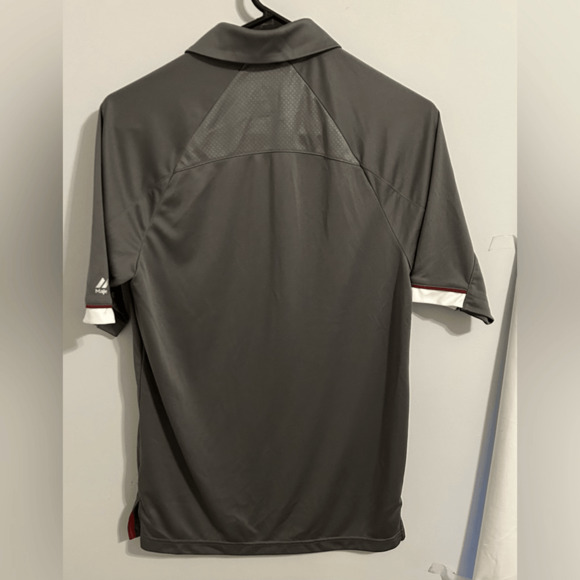 Washington Redskins Majestic Coolbase Polo Shirt Gray Sz Small - Picture 7 of 10